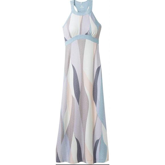 Prana Calexico Maxi Dress Pastel Mosaic Size Medium - Picture 2 of 12